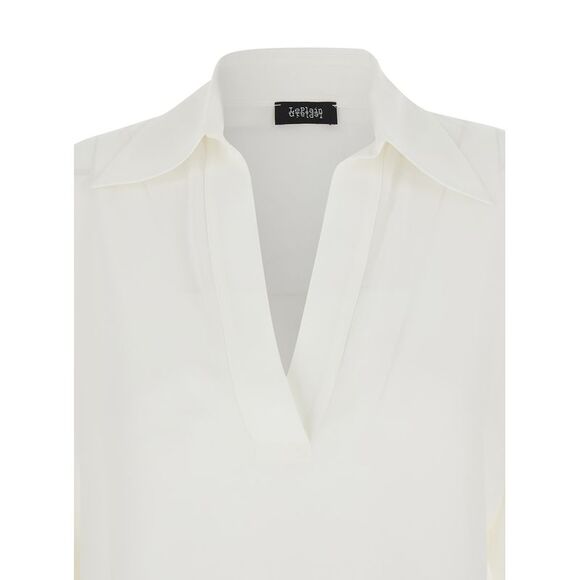 Plain Women Double Georgette Puff Sleeves Shirt